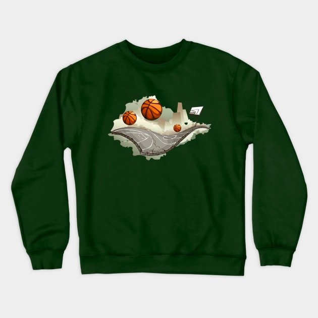 Creative Basketball Crewneck Sweatshirt by TomCage